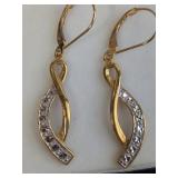 14 KT Gold Drop Earrings
