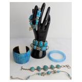 Blue and Turquoise Bracelets