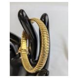 Gilt Sterling Tubogas Bracelet