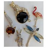 Animal Costume Jewelry Brooches