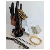 Beaded and Metal Fashion Bracelets and Earrings