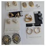 VTG Fashion Earrings 14KT GOLD POSTS