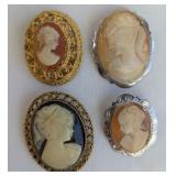 Vintage Cameo Brooches