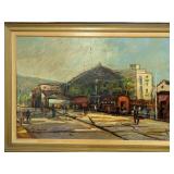G. Isler, Impressionist Scene of Estaci³n Mapocho