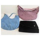 Suede-Finish Handbags