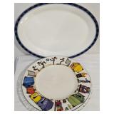 Bone China Platter & Studio Pottery Plate