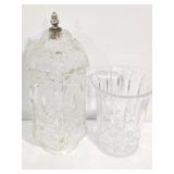 Pressed glass jars