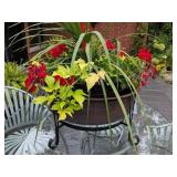 Hammered Copper-Tone Garden Planter