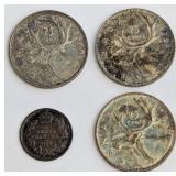 CA Silver Coins Dated 1912 to 1952