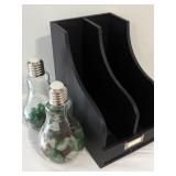 Desktop Organiser & Light Bulb Jars