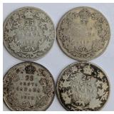 CA Silver 25 Cent Coins George V