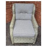 Woven Resin Wicker Lounge Chair