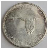A 1967 CA Silver Dollar Confederation Centennial C
