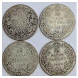 CA 25-Cent Silver Coins, Edward VII