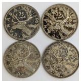 CA Silver 25-Cent Coins