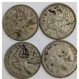 CA 25-Cent Silver Coins