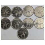 1873-1973 RCMP 25 Cent Coins
