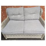 Woven Resin Wicker Loveseat