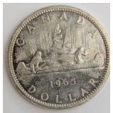 1965 CA Silver One Dollar Voyageur Coin