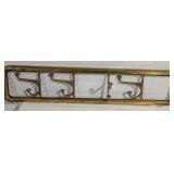Art Deco Style Brass Coat Rack