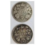 CA Silver 25 Cent Coins