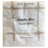 White Flannelette Blanket