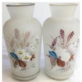 Victorian Bristol Floral Vases