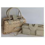 Royal Wicker Box Handbag & Wallet