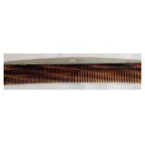 Sterling and Faux-Tortoiseshell Hair Comb