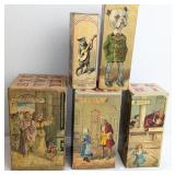 Antique Nesting Alphabet Blocks