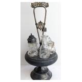 Victorian SP condiment cruet set