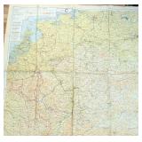 Silk Escape & Evasion Map WW11 USAAF or RAF