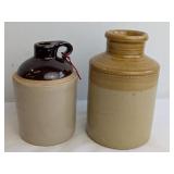 19th-C English salt-glazed stoneware vessels