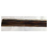 Sterling and Faux-Tortoiseshell Hair Comb