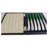 Art Deco style SP butter knives