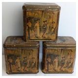 Lithographed Sally in Alley Biscuit Tins
