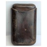 Antique Leather Telescoping Cigar Case