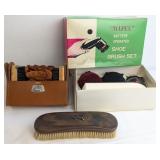VTG shoe care & leather-cased travel kit