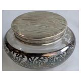 Sterling Glass Vanity Jar