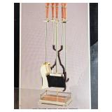 Polished Brass Tool Set