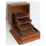 Art Deco tiered cigarette box