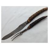 Antique Sheffield Carving Set