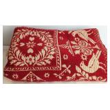 Jacquard Woven Coverlet, Dated 1851