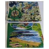Northern Ireland souvenir linen tea towel