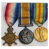 WW1 Medal Trio Awarded to Private J. Gray