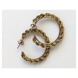 10K Gold Hoop Earrings