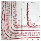 Heart Motif Table Linens