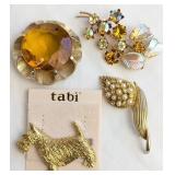 Costume Jewelry Brooches