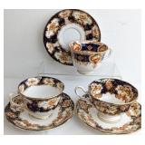 Royal Albert Crown China Imari Tea Cups