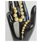 Pearl Necklace w Sterling Clasp